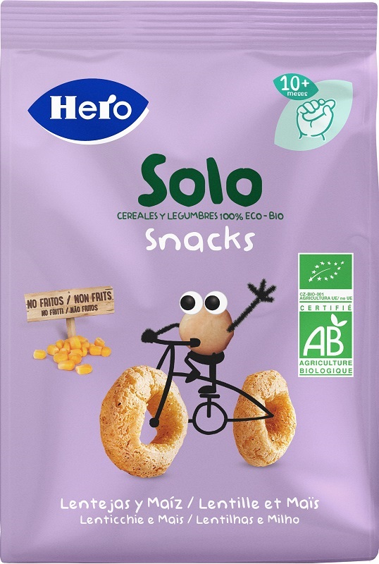 HERO SOLO SNACK LENTICCHIE MAIS 100% BIO 50 G - latuafarmacia.org