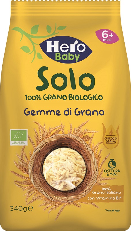 HERO SOLO PASTINA DI SEMOLA DI GRANO DURO 100% BIO 340 G - latuafarmacia.org