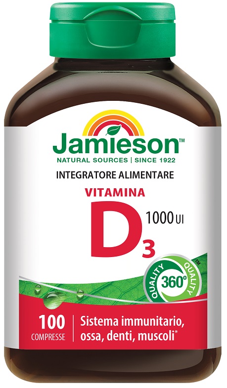 JAMIESON VITAMINA D3 1000 100 COMPRESSE - latuafarmacia.org