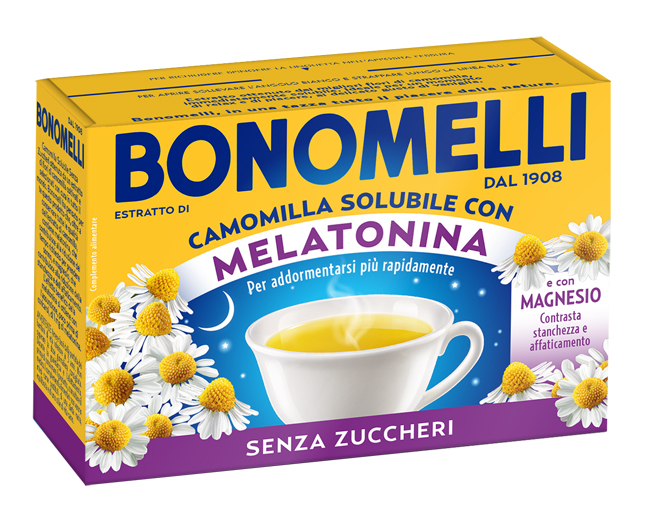 CAMOMILLA SOLUBILE MELATONINA MAGNESIO 16 BUSTINE - latuafarmacia.org