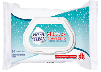 DISINFETTANTE FRESH&CLEAN SALVIETTINE 20 PEZZI - latuafarmacia.org