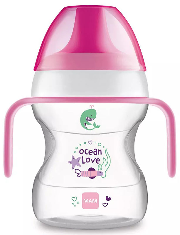 MAM LEARN TO DRINK CUP 190 ML 6+ BECCUCCIO RIGIDO FEMMINA - latuafarmacia.org