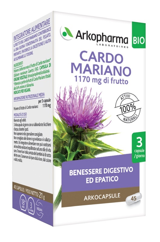 ARKO CAPSULE CARDO MARIANO 45 CAPSULE BIO - latuafarmacia.org
