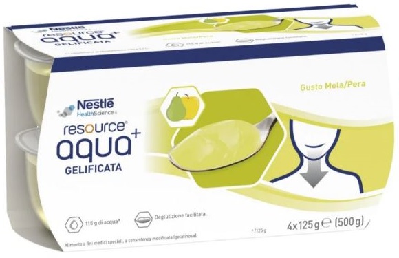 RESOURCE AQUA ACQUA GELIFICATA+APPLEPEAR CUP 6 4X125 G - latuafarmacia.org