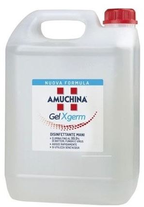 AMUCHINA GEL X-GERM DISINFETTANTE MANI 5 LITRI - latuafarmacia.org