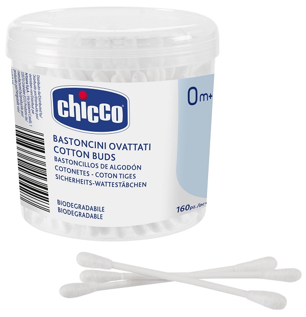 CHICCO BASTONCINI COTONATI 160 PEZZI - latuafarmacia.org