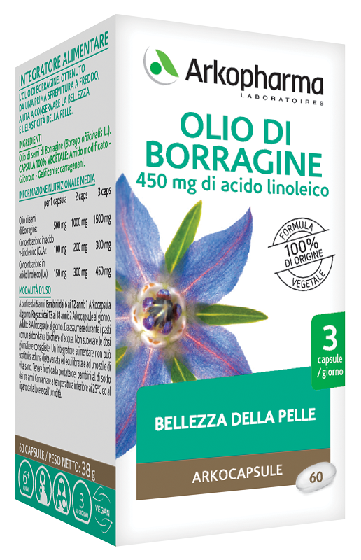 ARKOPHARMA OLIO DI BORRAGINE 60 PERLE - latuafarmacia.org