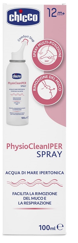 CHICCO PHYSIOCLEAN SOLUZIONE IPERTONICA SPRAY 100 ML - latuafarmacia.org