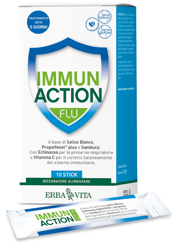 IMMUN ACTION FLU 10 STICKPACK - latuafarmacia.org