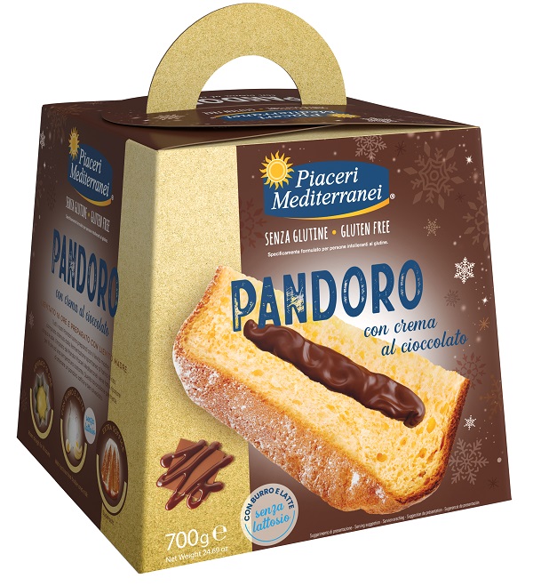 PIACERI MEDITERRANEI PANDORO CREMA AL CIOCCOLATO 700 G - latuafarmacia.org