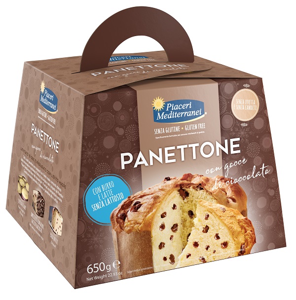 PIACERI MEDITERRANEI PANETTONE GOCCE DI CIOCCOLATO 650 G - latuafarmacia.org