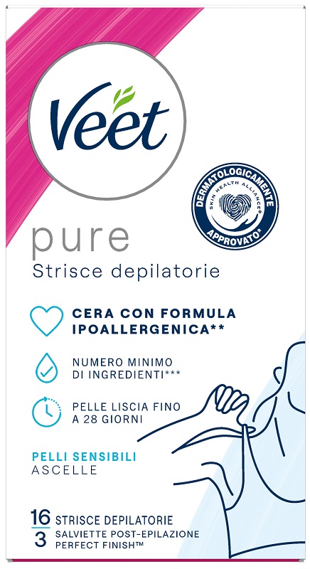 VEET STRISCE ASCELLE IPOALLERGENICHE 16 PEZZI - latuafarmacia.org