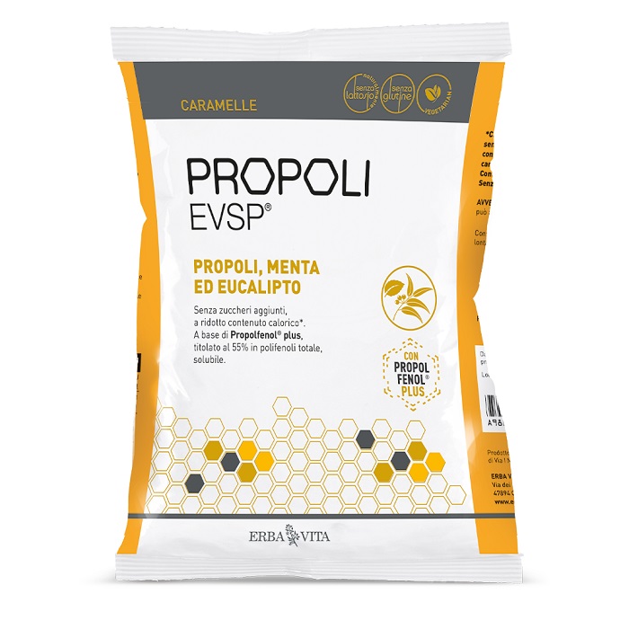 PROPOLI EVSP CARAMELLE PROPOLI MENTA EUCALIPTO 65 G - latuafarmacia.org
