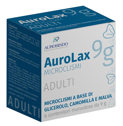 MICROCLISMI PER ADULTI AUROLAX 6 CONTENITORI 9 G - latuafarmacia.org