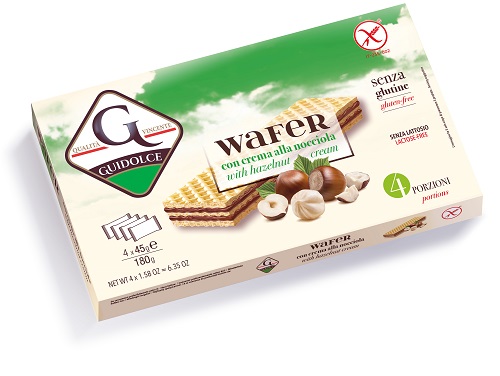 WAFER CON CREMA ALLA NOCCIOLA 4 PORZIONI X 45 G - latuafarmacia.org