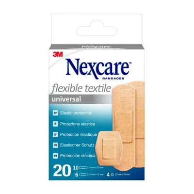 CEROTTO PREPARATO NEXCARE TEXTILE N0420AS ASSORTITI 3 MISURE 10 CEROTTI 19X72MM + 6 CEROTTI 25X72MM + 4 CEROTTI 22,5MM - latuafarmacia.org