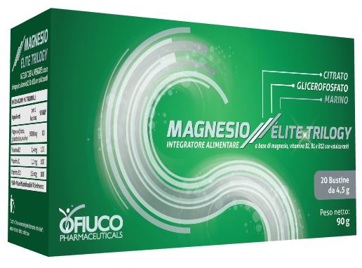 MAGNESIO ELITE TRILOGY COMPOSTO POLVERE 20 BUSTINE X 4,5 G - latuafarmacia.org