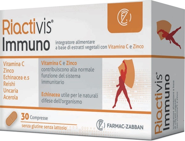 RIACTIVIS IMMUNO 30 COMPRESSE SENZA GLUTINE SENZA LATTOSIO - latuafarmacia.org