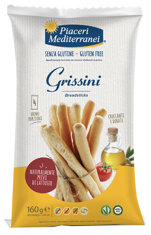 PIACERI MEDITERRANEI GRISSINI 160 G - latuafarmacia.org