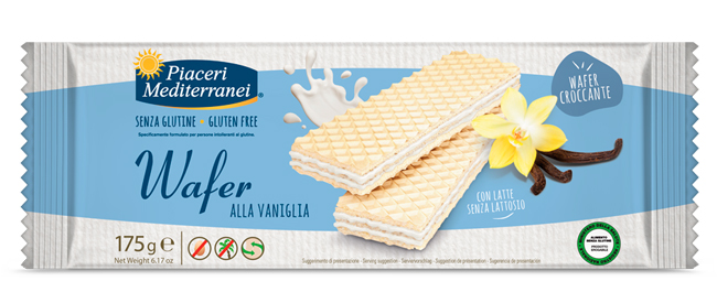 PIACERI MEDITERRANEI WAFER VANIGLIA 175 G - latuafarmacia.org