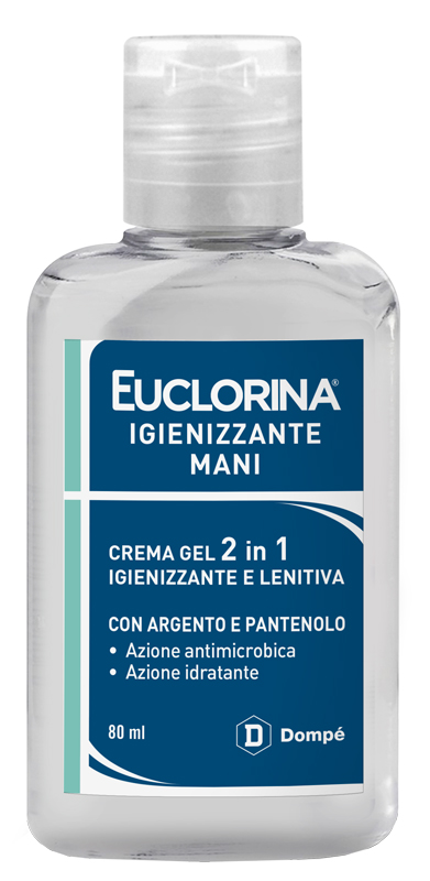 EUCLORINA IGIENIZZANTE MANI CREMA GEL 80 ML - latuafarmacia.org