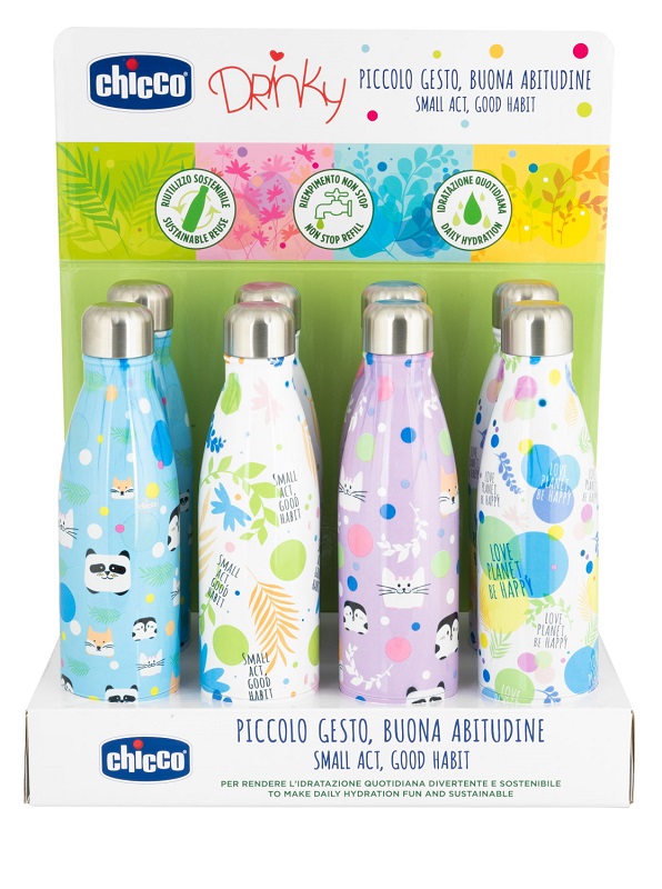 CHICCO BOTTIGLIA INOX DA 500 ML DISPLAY BOX - latuafarmacia.org