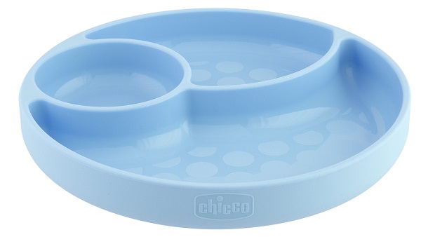 CHICCO PIATTO SILICONE VENTOSA BLU - latuafarmacia.org
