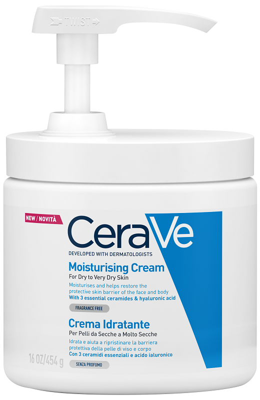 CERAVE CREMA IDRATANTE PER PELLI DA SECCHE A MOLTO SECCHE 454 G PUMP - latuafarmacia.org