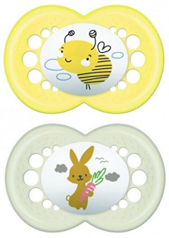 MAM SUCCHIETTO ORIGINAL 16+ SILICONE NEUTRO 2 PEZZI - latuafarmacia.org
