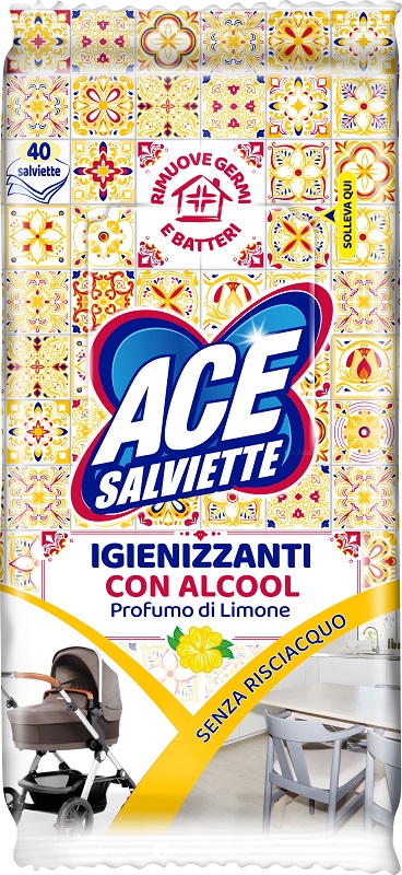 ACE SALVIETTE IGIENIZZANTI SGRASSANTI 40 PEZZI - latuafarmacia.org