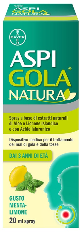 ASPI GOLA NATURA SPRAY MENTA LIMONE 20 ML - latuafarmacia.org