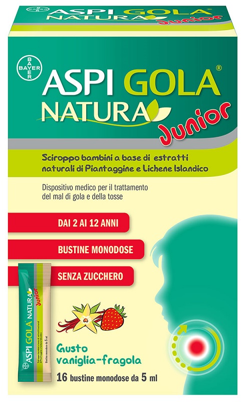 ASPI GOLA NATURA JUNIOR 16 BUSTINE MONODOSE DA 5 ML - latuafarmacia.org