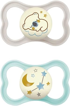 MAM AIR NIGHT SUCCHIETTO 16+ MESI SILICONE NEUTRO 2 PEZZI - latuafarmacia.org