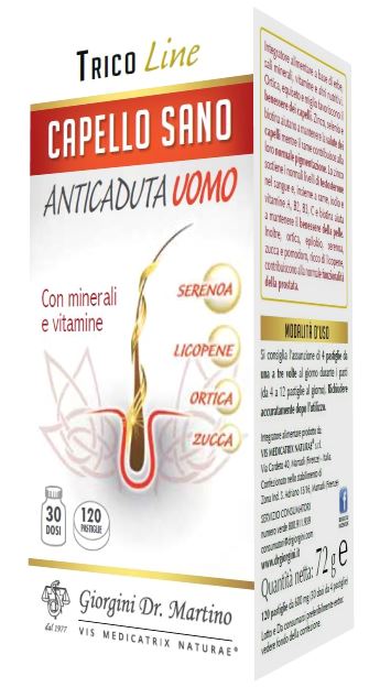 CAPELLO SANO ANTICADUTA UOMO 120 PASTIGLIE - latuafarmacia.org