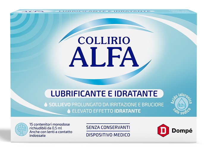 COLLIRIO ALFA LUBRIFICANTE/IDRATANTE 15 FIALE MONODOSE - latuafarmacia.org