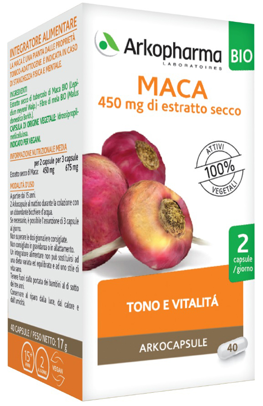 ARKO CAPSULE MACA BIO 40 CAPSULE - latuafarmacia.org
