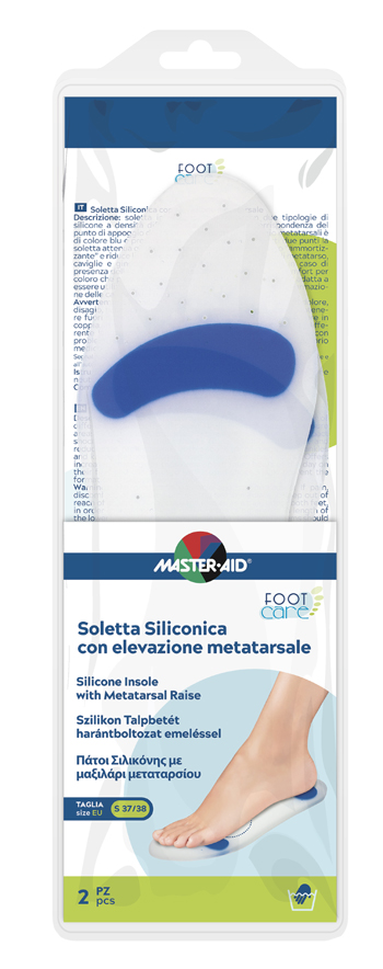 SOLETTA SILICONICA MASTER-AID FOOTCARE SMALL 37-38 METATARSO I4 - latuafarmacia.org