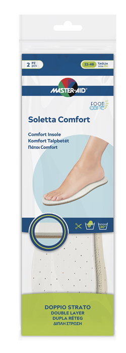 MASTER-AID FOOTCARE SOLETTA COMFORT RITAGLIABILE 2 PEZZI I1 - latuafarmacia.org