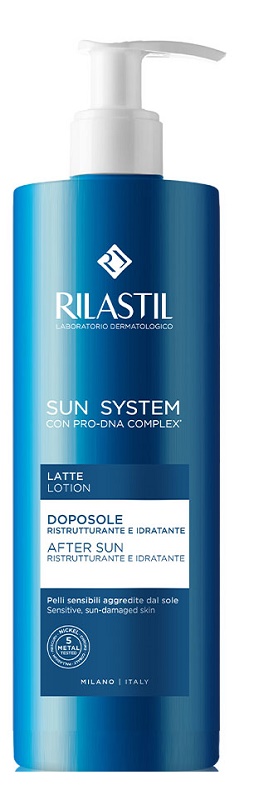 RILASTIL SUN SYSTEM LATTE DOPOSOLE RISTRUTTURANTE E IDRATANTE 400 ML - latuafarmacia.org