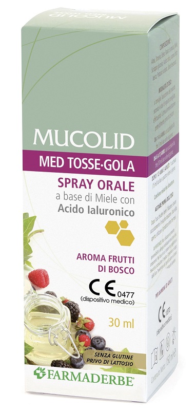 MUCOLID MED TOSSE GOLA SPRAY ORALE 30 ML AROMA FRUTTI DI BOSCO - latuafarmacia.org