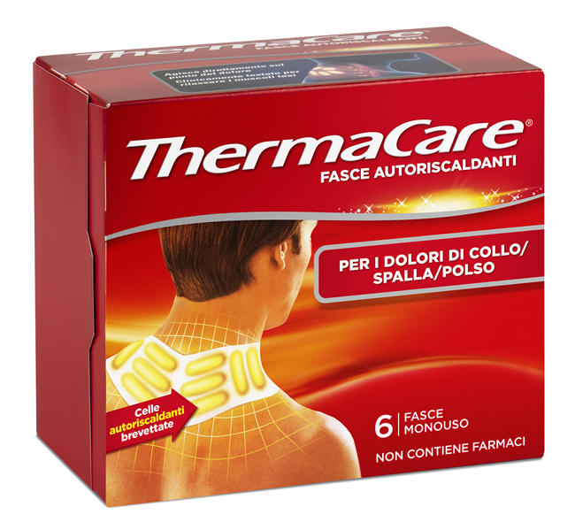 FASCE AUTORISCALDANTI A CALORE TERAPEUTICO THERMACARE COLLO/SPALLA/POLSO 6 PEZZI - latuafarmacia.org