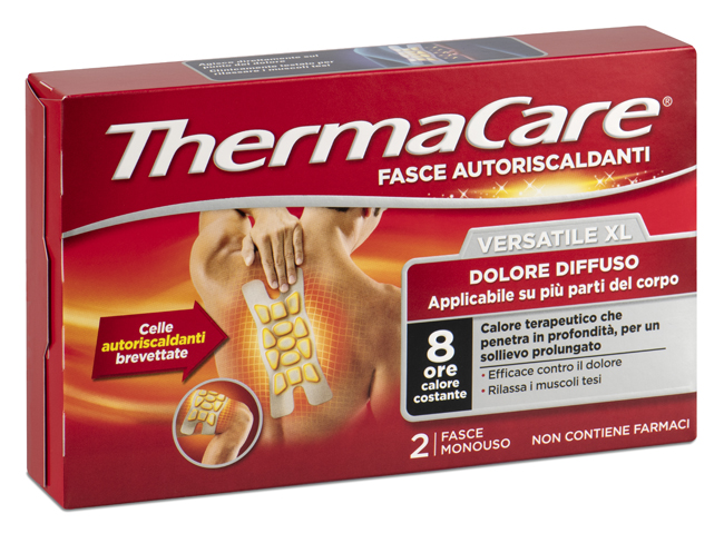 FASCIA AUTORISCALDANTE VERSATILE THERMACARE XL 2 PEZZI - latuafarmacia.org
