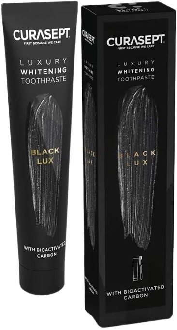 CURASEPT BLACK LUXURY WHITENING DENTIFRICIO 75 ML - latuafarmacia.org