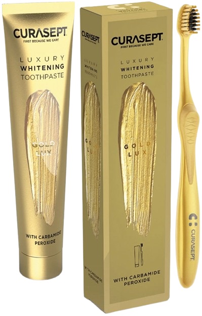 CURASEPT GOLD LUXURY WHITENING DENTIFRICIO 75 ML - latuafarmacia.org