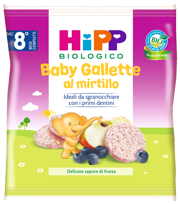 HIPP BABY GALLETTE DI RISO AL MIRTILLO 30 G - latuafarmacia.org
