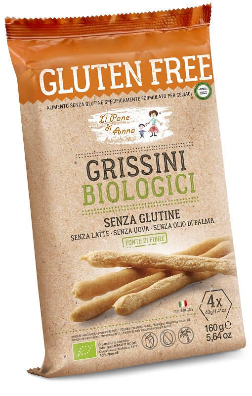 IL PANE DI ANNA GRISSINI BIOLOGICI 160 G - latuafarmacia.org