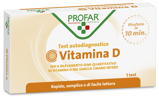 PROFAR TEST VITAMINA D RILEVAZIONE SEMI-QUANTITATIVA VITAMINA D NEL SANGUE UMANO INTERO 1 PEZZO - latuafarmacia.org