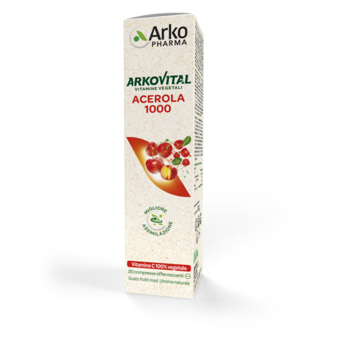 ARKOVITAL ACEROLA 1000 EFFERVESCENTE 20 COMPRESSE - latuafarmacia.org