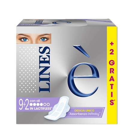 LINES E' ASSORBENTI CON ALI 9+2 PEZZI - latuafarmacia.org