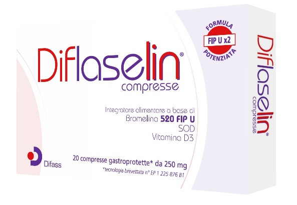 DIFLASELIN 20 COMPRESSE GASTROPROTETTE 250 MG - latuafarmacia.org